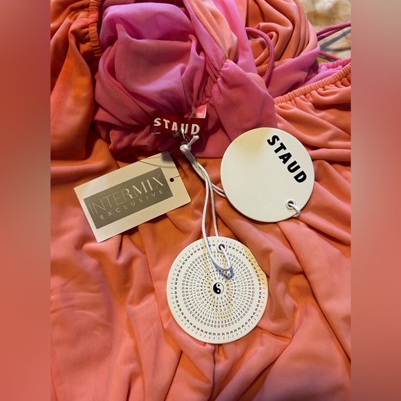 Staud Summer Backless Halter Dress, NWT - Picture 5 of 6